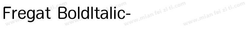 Fregat BoldItalic字体转换